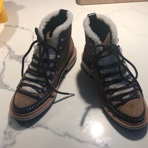 Rag and Bone Compass boots with shearling